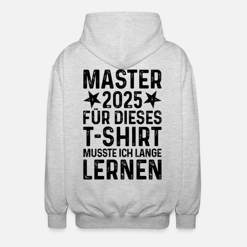 Master 2025 - Unisex Kapuzenjacke - Hellgrau meliert