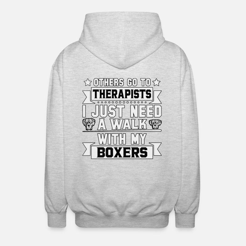 Boxers - Unisex Kapuzenjacke - Hellgrau meliert