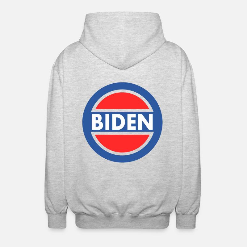 Biden - Unisex Hooded Jacket - light heather grey