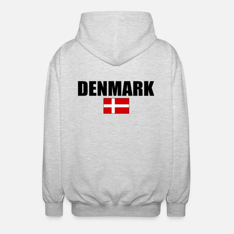 Danemark - Veste à capuche unisexe - gris clair chiné