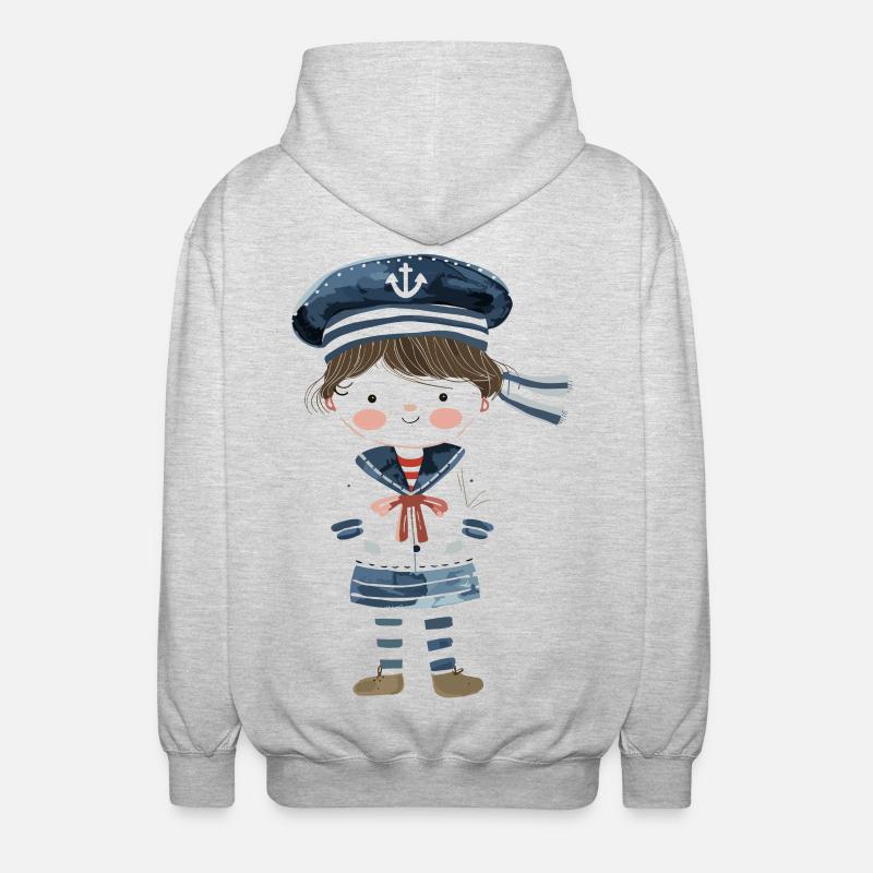 Sailor Comic Look - Veste à capuche unisexe - gris clair chiné