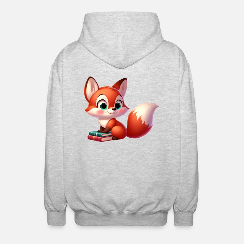 Fox 2 - Unisex Hooded Jacket - light heather grey