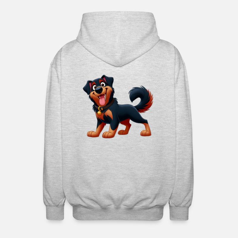 Beauceron 6 - Unisex Kapuzenjacke - Hellgrau meliert