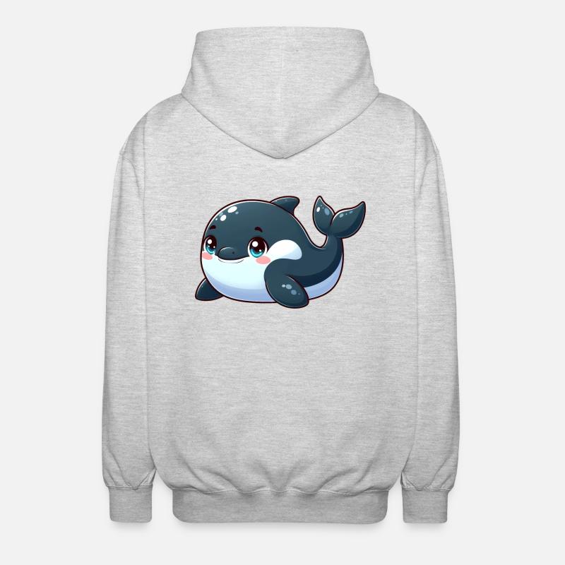 orque - Veste à capuche unisexe - gris clair chiné