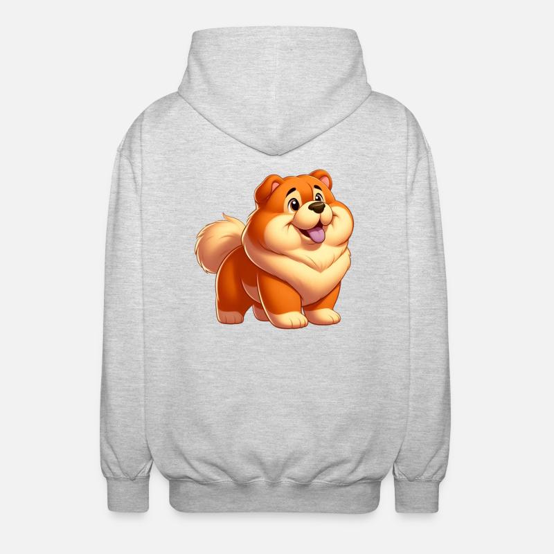 chowchow 3 - Veste à capuche unisexe - gris clair chiné