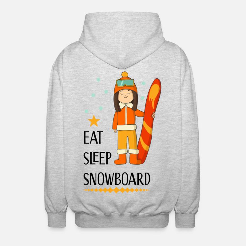 snowboard - Unisex Hooded Jacket - light heather grey