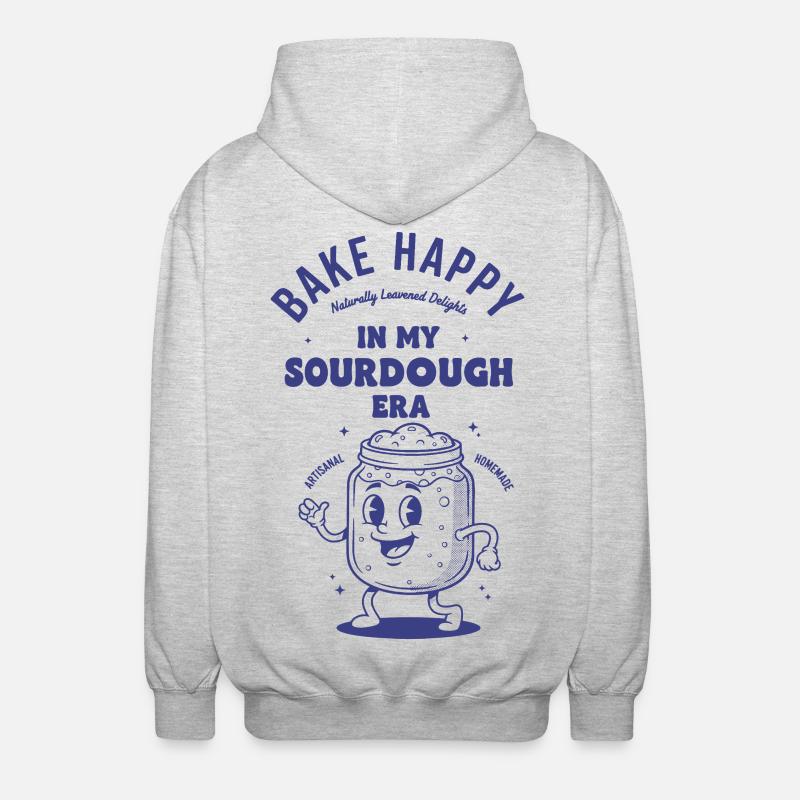 Sourdough Bread Baking Baker Sourdough Era - Unisex Hooded Jacket - light heather grey
