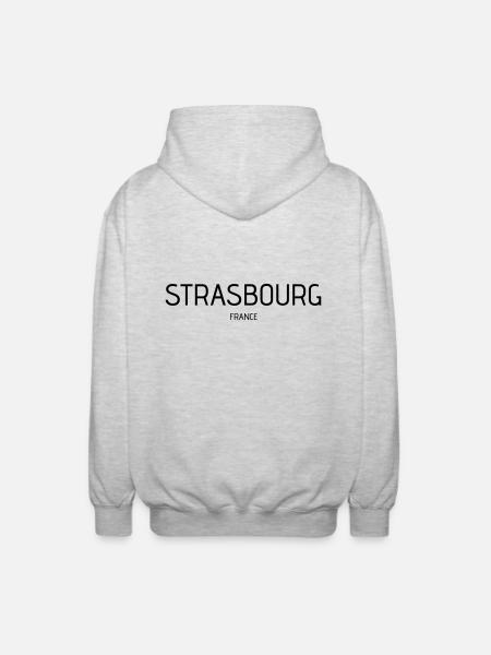 Strasbourg - Unisex Hooded Jacket - light heather grey