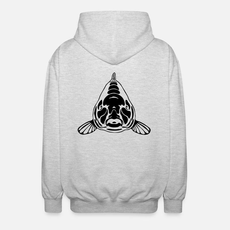 CARP - Veste à capuche unisexe - gris clair chiné