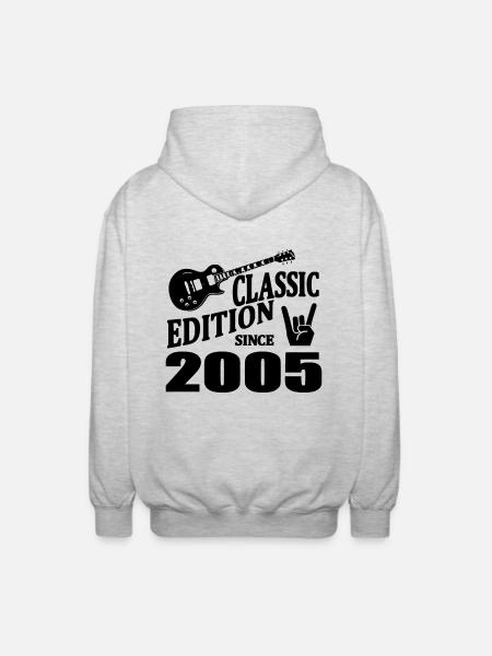 Classic edition since 2005 - Unisex Hooded Jacket - light heather grey