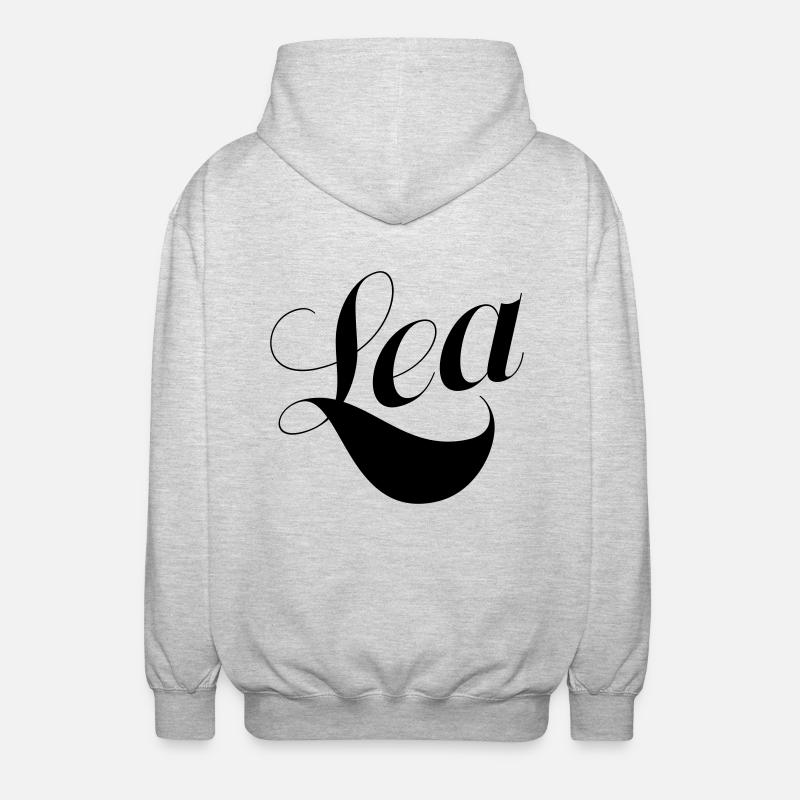 Lea - Veste à capuche unisexe - gris clair chiné