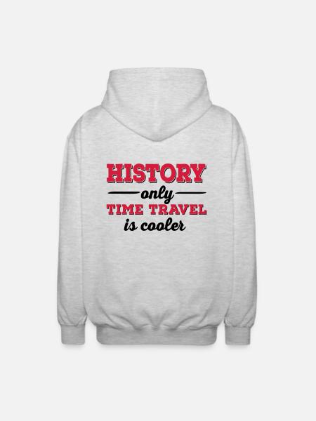 History - Unisex Hooded Jacket - light heather grey