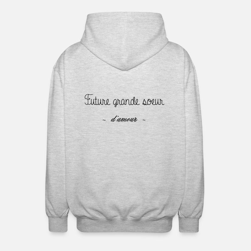 FUTURE GRANDE SOEUR D AMOUR - Veste à capuche unisexe - gris clair chiné