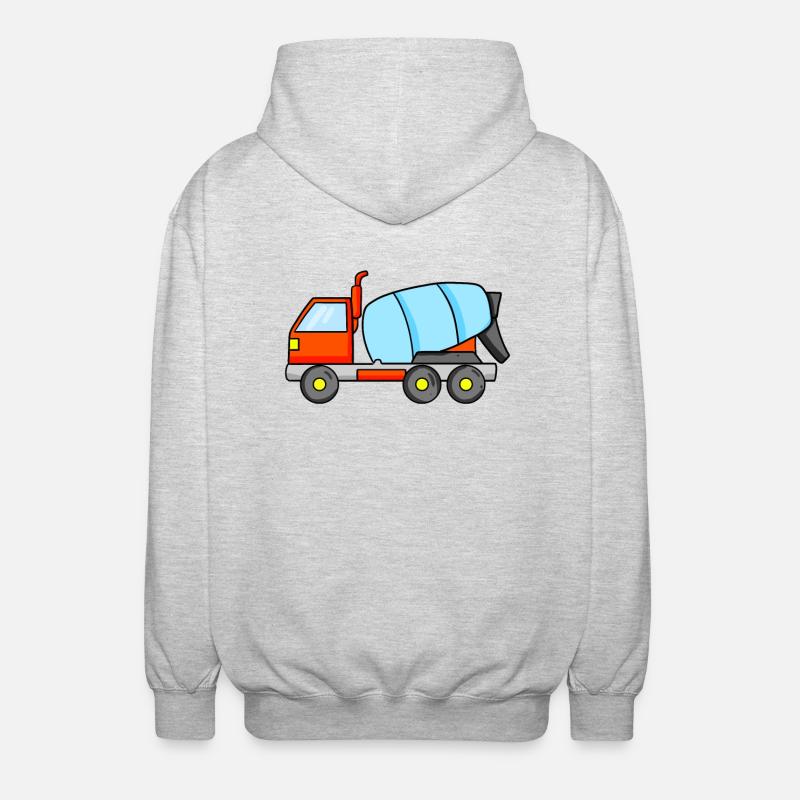 Construction construction construction - Veste à capuche unisexe - gris clair chiné