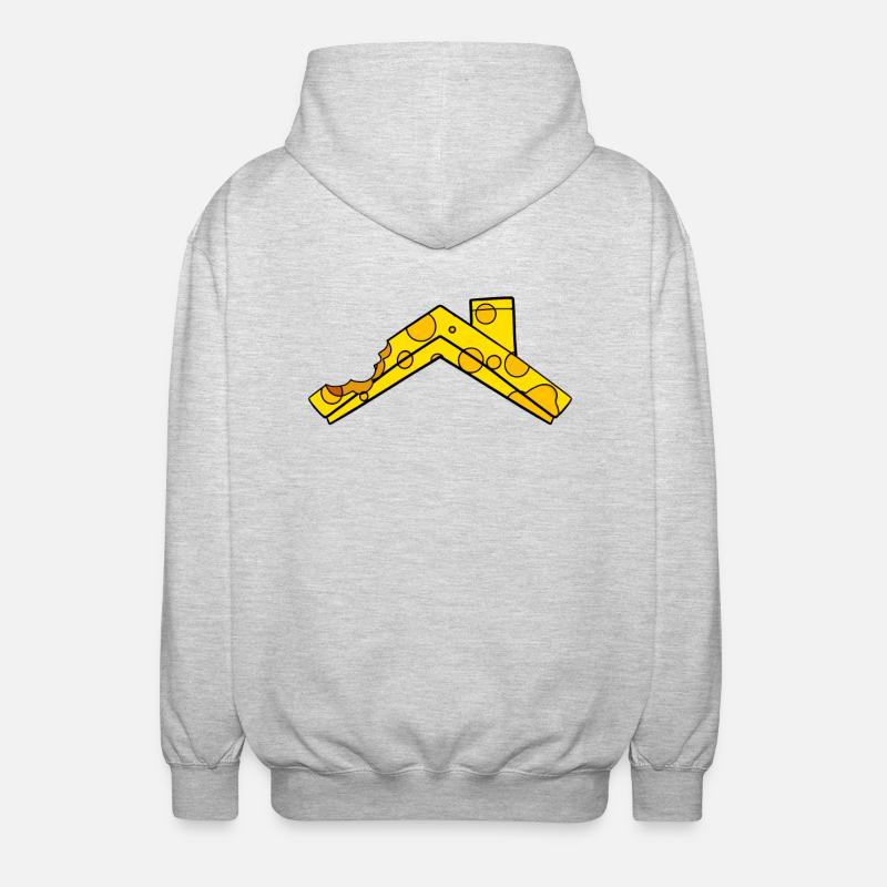Toit de fromage - Veste à capuche unisexe - gris clair chiné