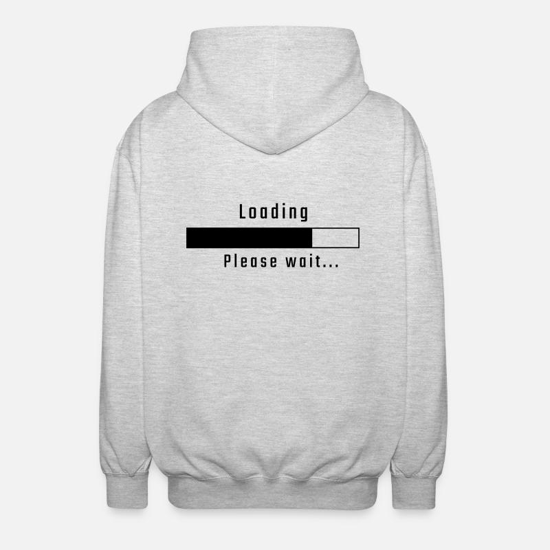 Loading - please wait - Unisex Hooded Jacket - light heather grey