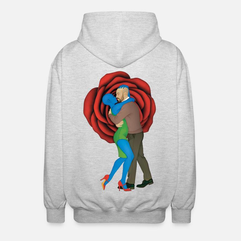 DANCE LOVERS #1 – nette Leute - Unisex Kapuzenjacke - Hellgrau meliert