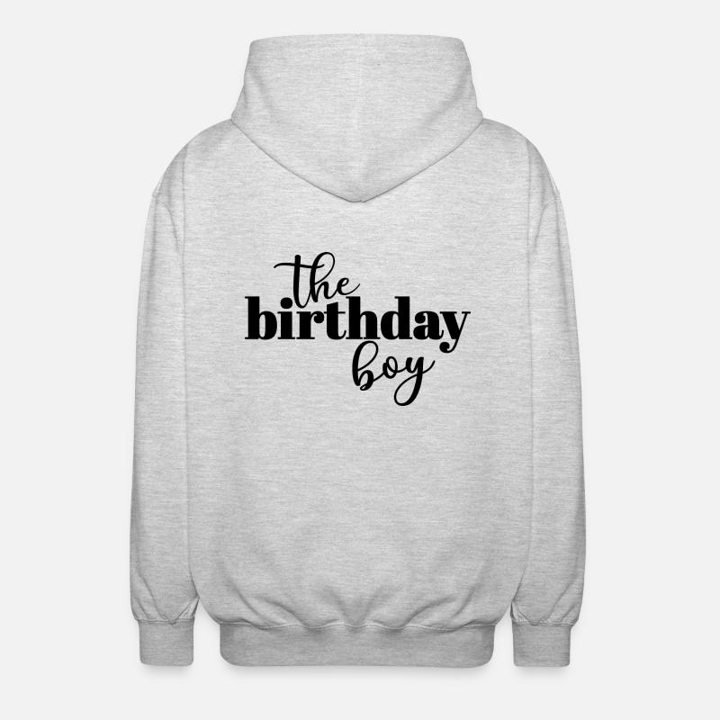 Le garçon d’anniversaire - Veste à capuche unisexe - gris clair chiné