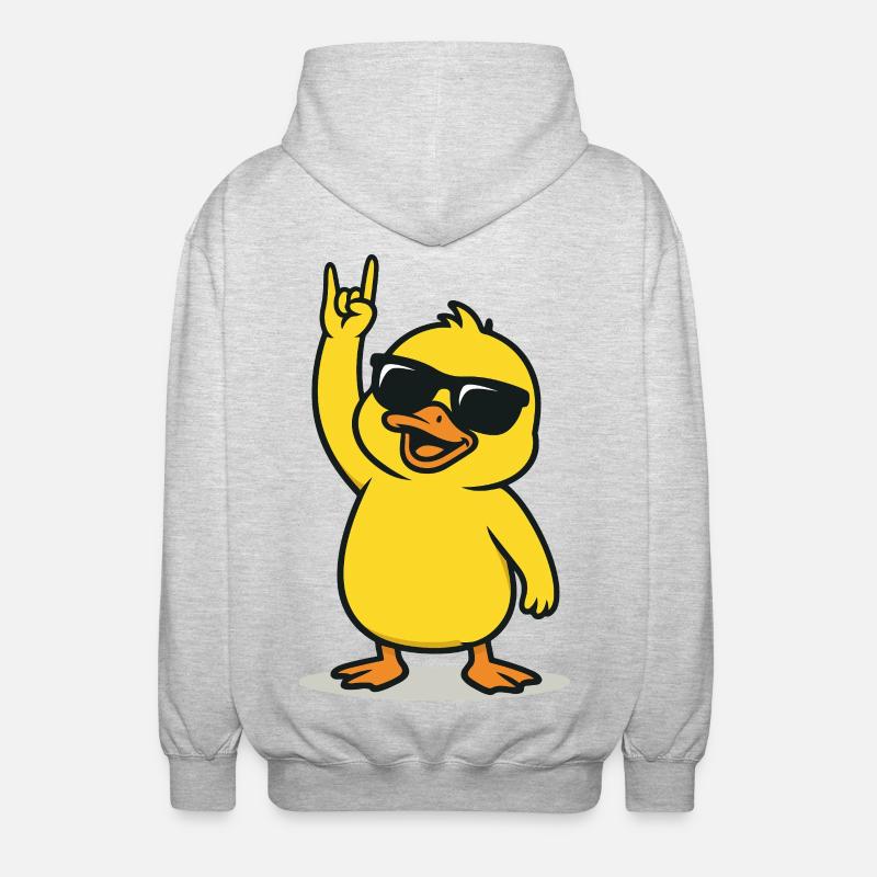 Rockin' Chick - Unisex Kapuzenjacke - Hellgrau meliert