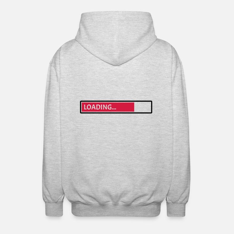 Loading - Veste à capuche unisexe - gris clair chiné