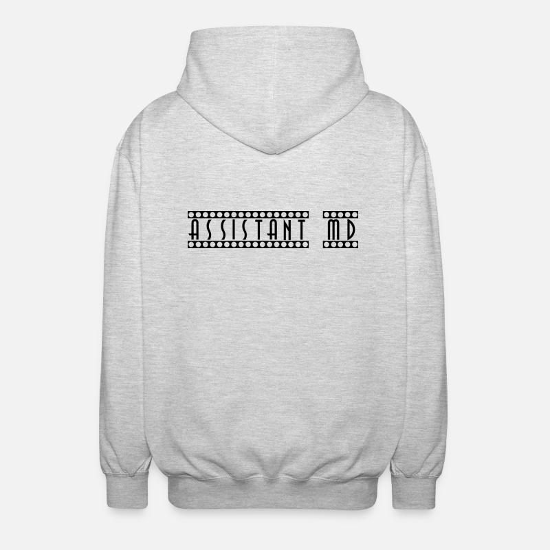 Assistant_MD - Veste à capuche unisexe - gris clair chiné