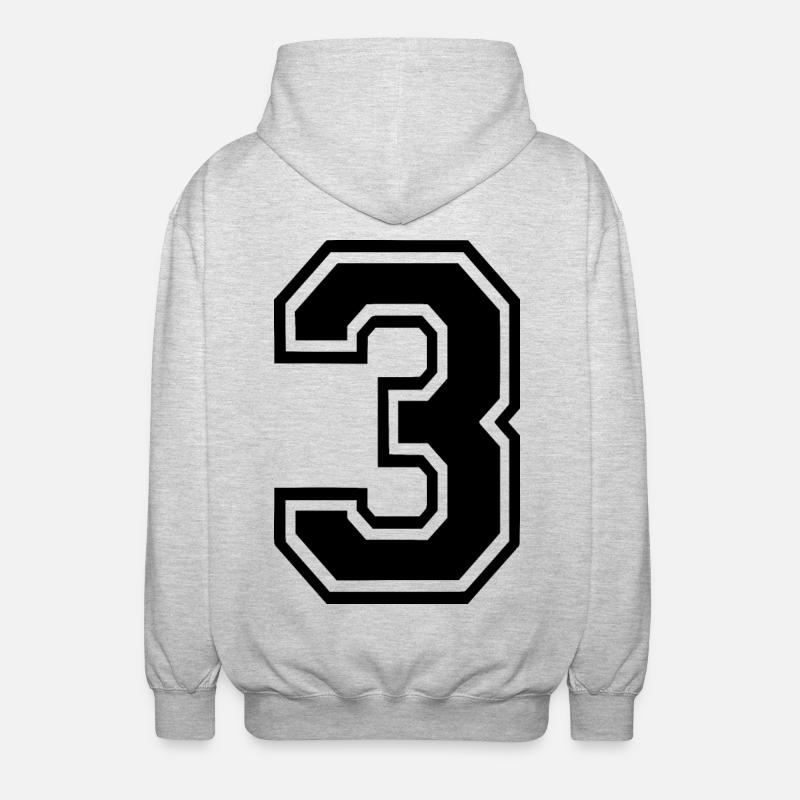 3 - Veste à capuche unisexe - gris clair chiné