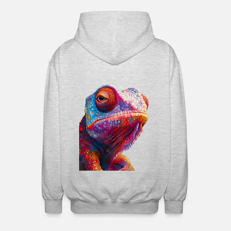 Caméléon - Veste à capuche unisexe - gris clair chiné