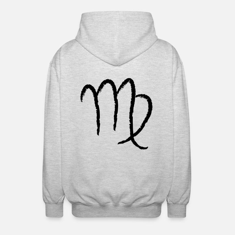 Zodiaque Vierge - Vierge - Veste à capuche unisexe - gris clair chiné