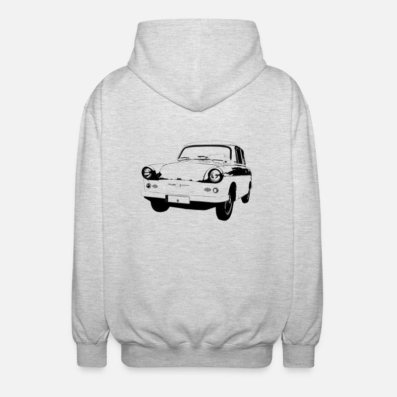 601 - Unisex Hooded Jacket - light heather grey