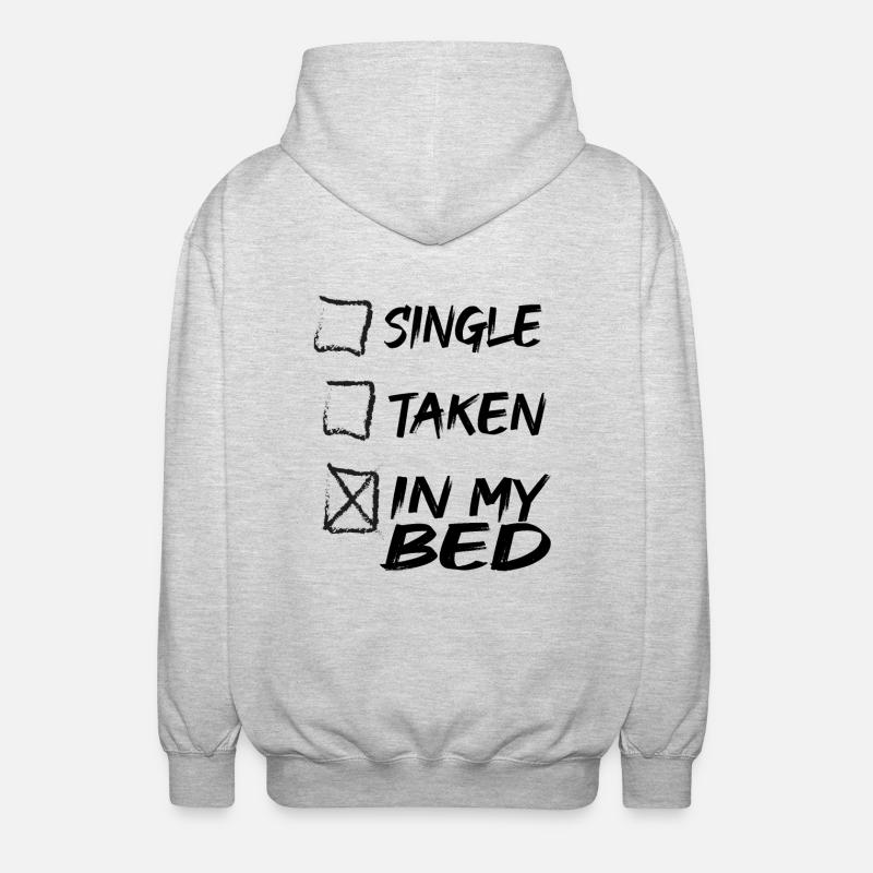 Dans mon lit - Veste à capuche unisexe - gris clair chiné