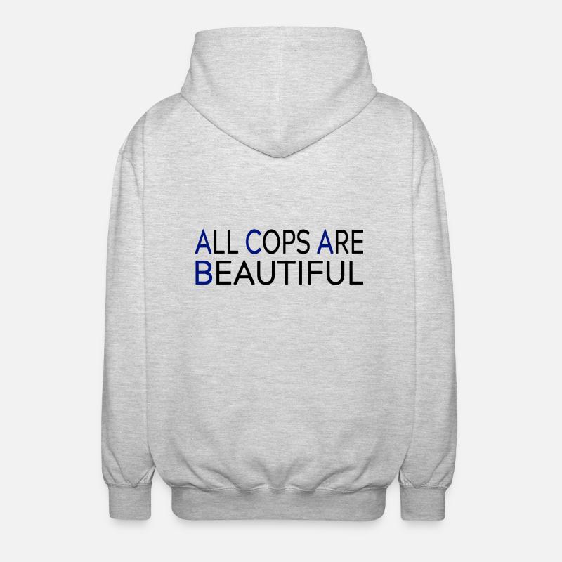 All Cops Are Beautiful - Unisex Hooded Jacket - light heather grey