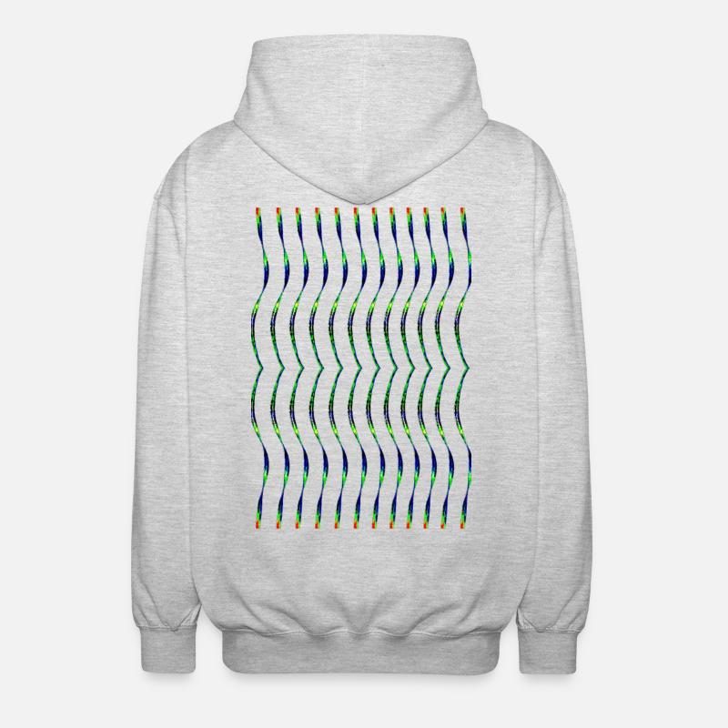 zigzag - Veste à capuche unisexe - gris clair chiné