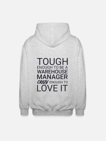 Warehouse Manager Crazy - Unisex Kapuzenjacke - Hellgrau meliert