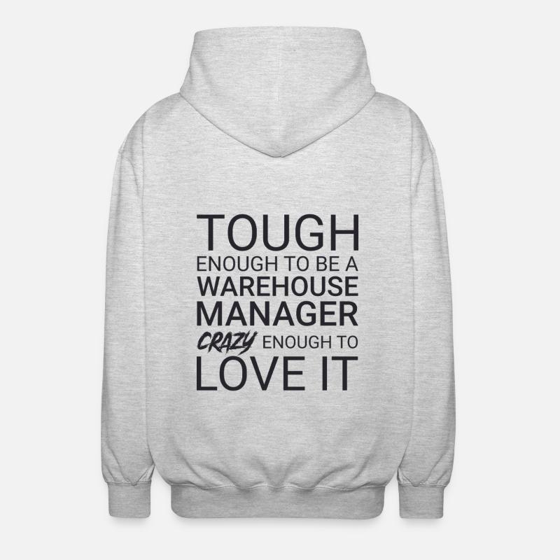 Warehouse Manager Crazy - Unisex Hooded Jacket - light heather grey