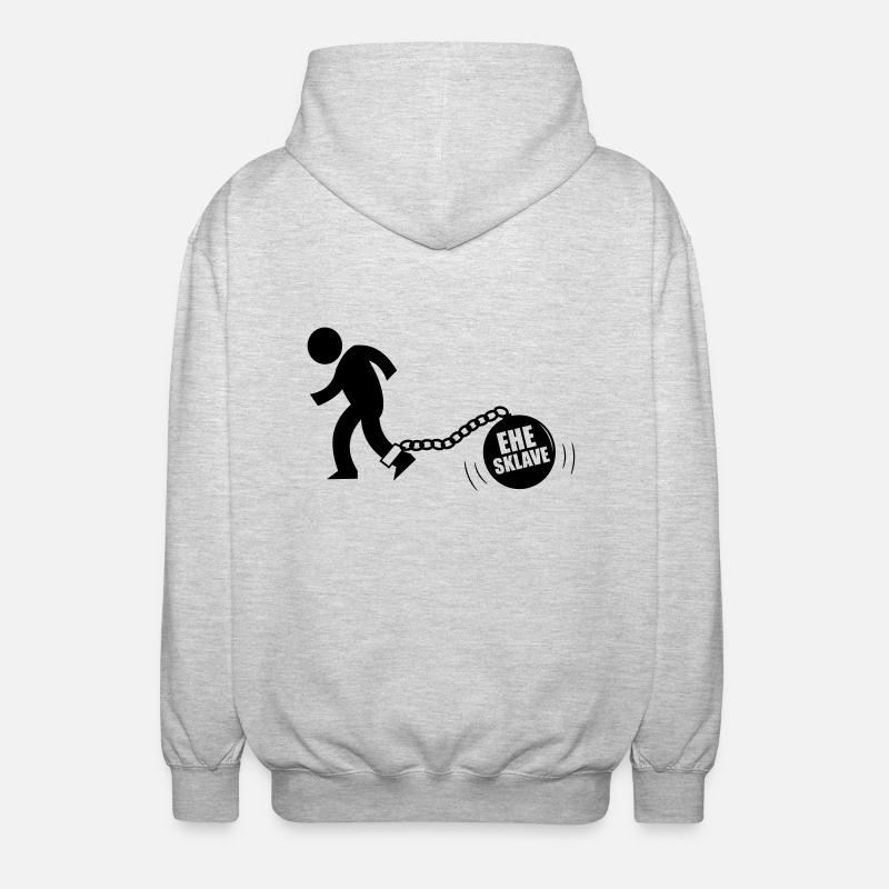 Ehesklave - Unisex Kapuzenjacke - Hellgrau meliert