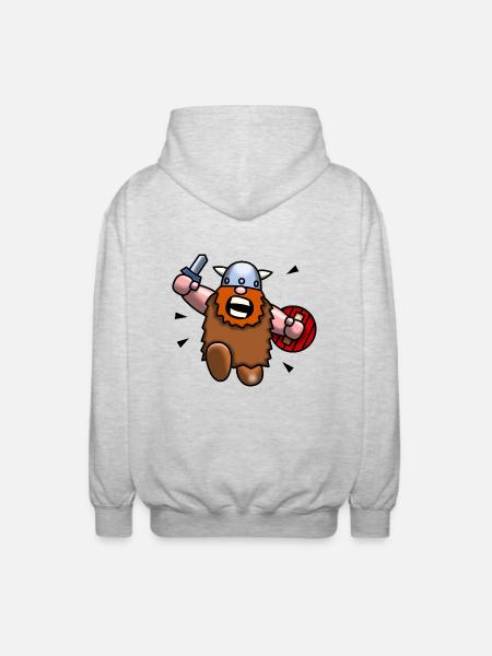 Wild Viking - Unisex Hooded Jacket - light heather grey