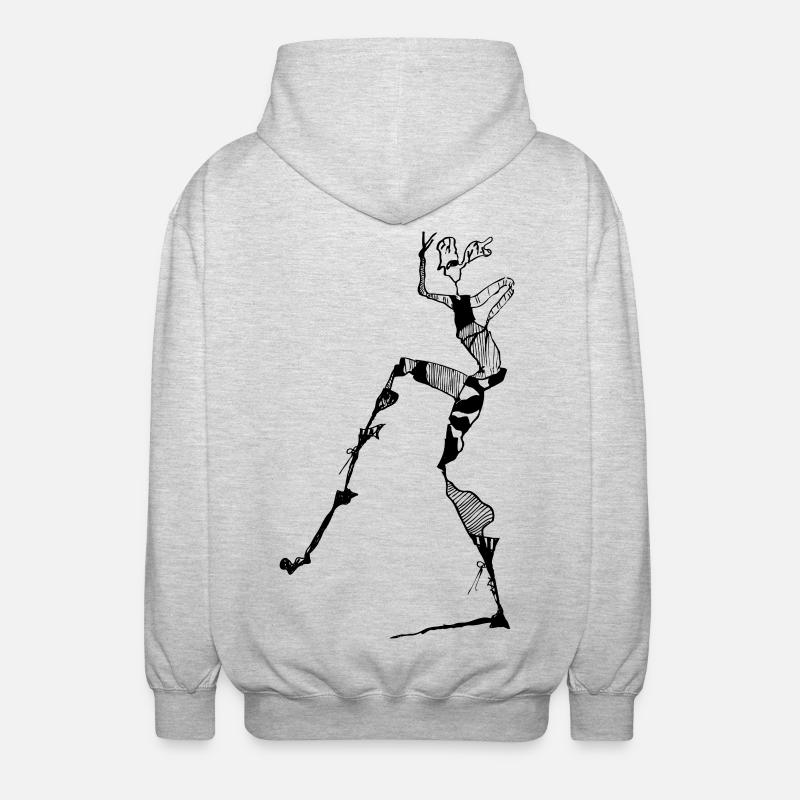 Alien - Unisex Kapuzenjacke - Hellgrau meliert