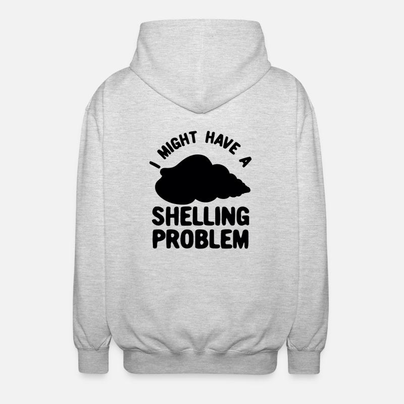 Shelling Collector Shelling Problem - Unisex Hooded Jacket - light heather grey