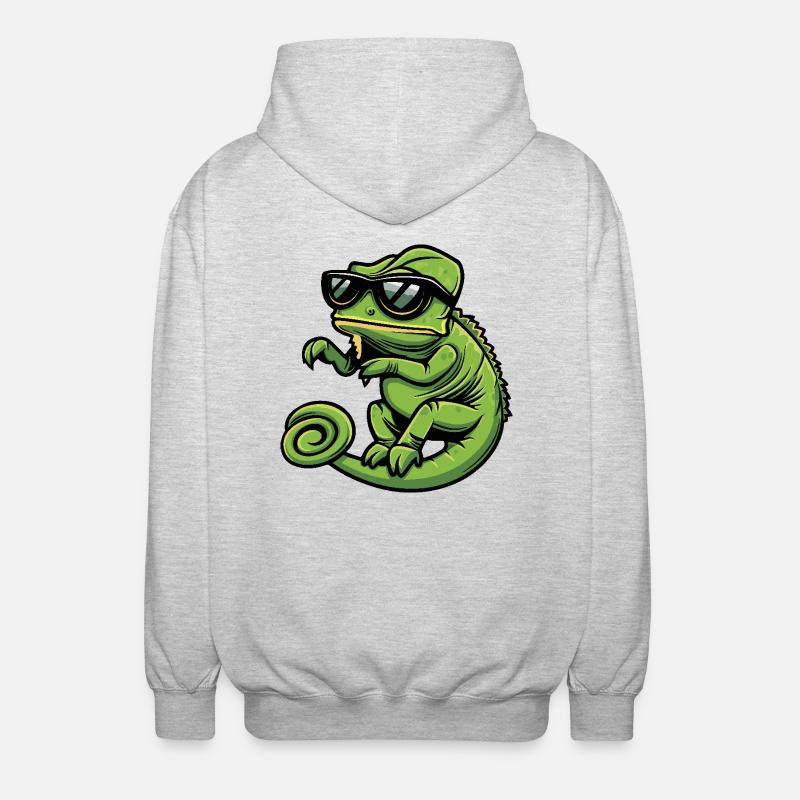 Chameleon Cool Comic - Unisex Hooded Jacket - light heather grey