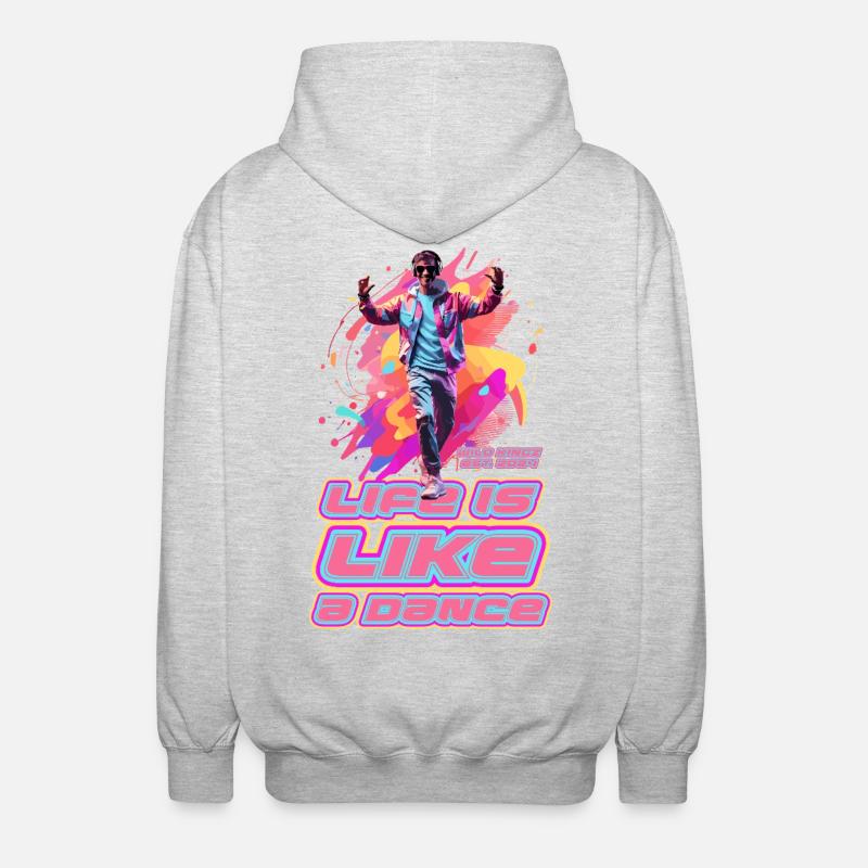 Danser - Veste à capuche unisexe - gris clair chiné