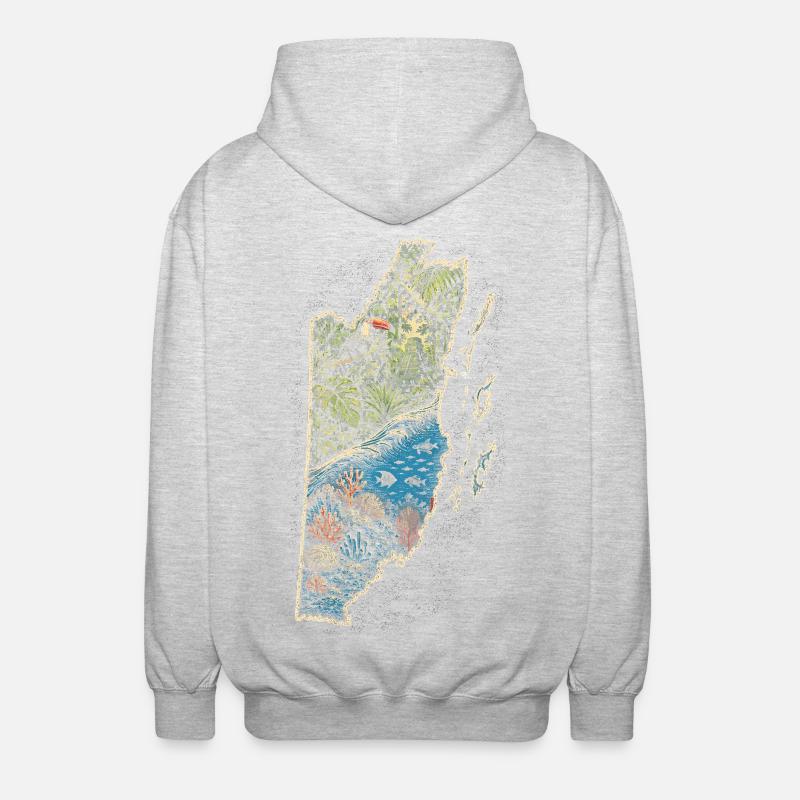Belize Belizean Root - Unisex Hooded Jacket - light heather grey