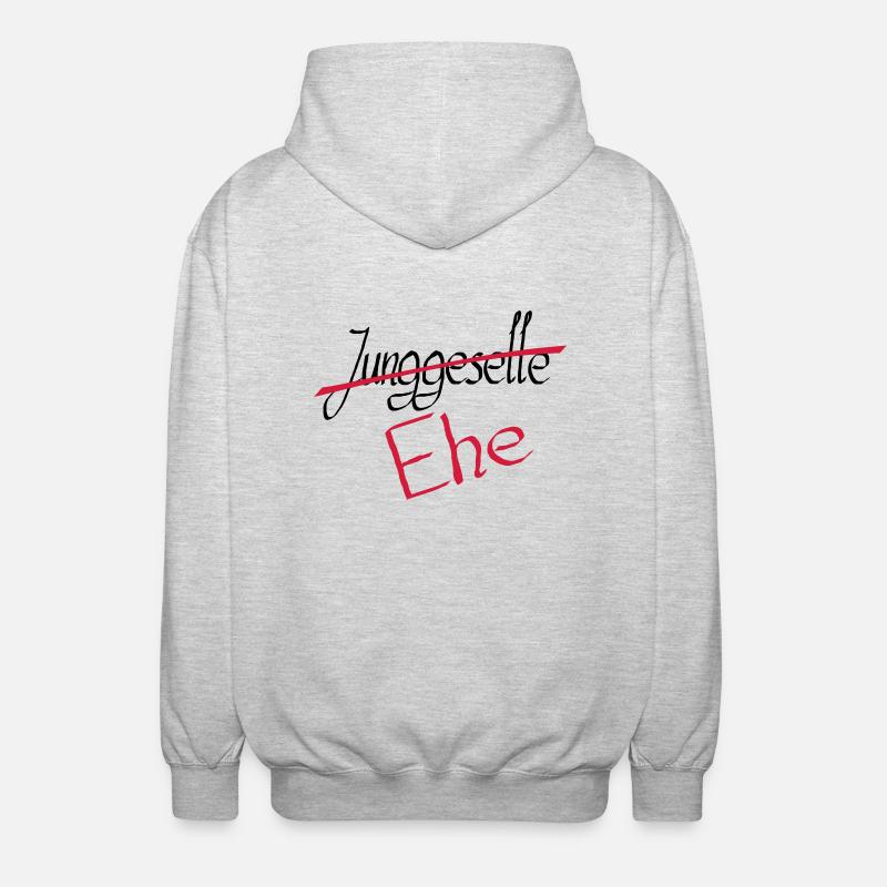 junggeselle 2 - Unisex Kapuzenjacke - Hellgrau meliert