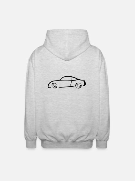 Auto - Unisex Kapuzenjacke - Hellgrau meliert