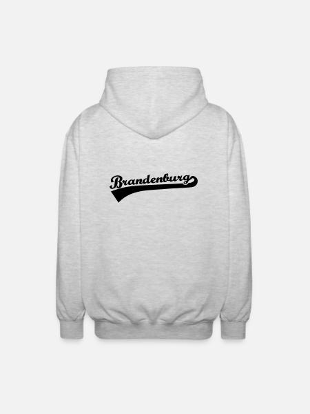 Brandenburg - Unisex Kapuzenjacke - Hellgrau meliert