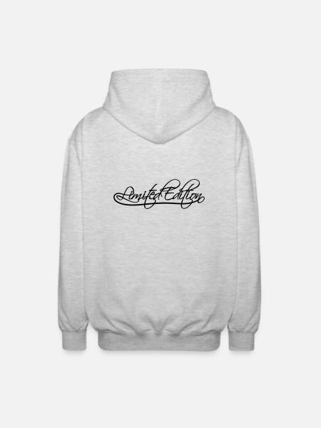 Limited Edition Style Design - Unisex Hooded Jacket - light heather grey
