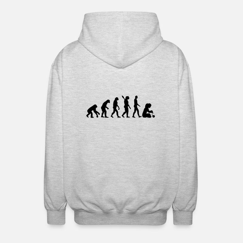 Evolution Tricoter - Veste à capuche unisexe - gris clair chiné