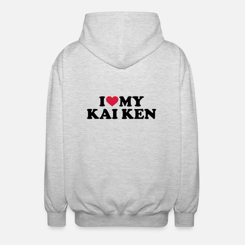 Kai Ken - Unisex Kapuzenjacke - Hellgrau meliert