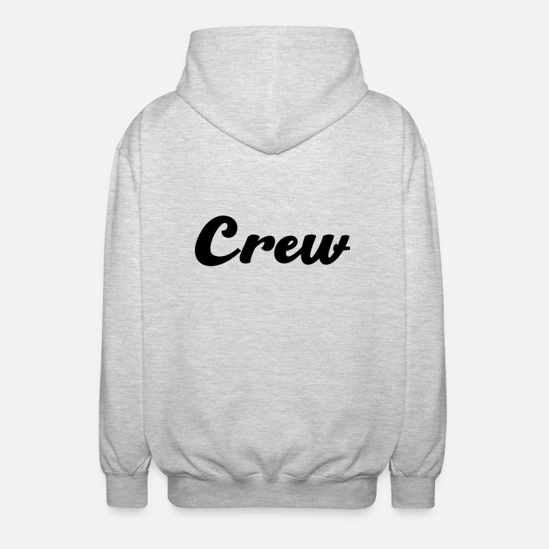 crew - Unisex Kapuzenjacke - Hellgrau meliert