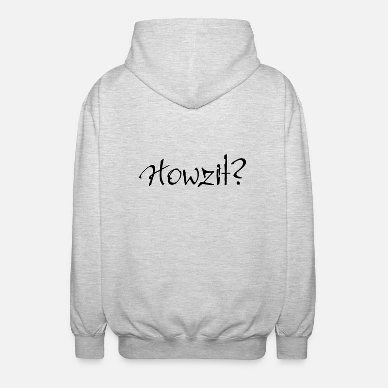 Howzit? - Veste à capuche unisexe - gris clair chiné