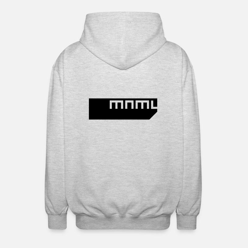 minimal | mnml - Unisex Kapuzenjacke - Hellgrau meliert